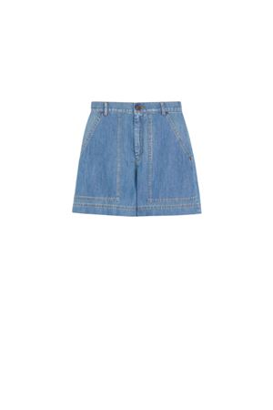Bermuda nabulus in denim di cotone e lino  2515141022600006 MAX MARA WEEKEND | Shorts | 2515141022600006